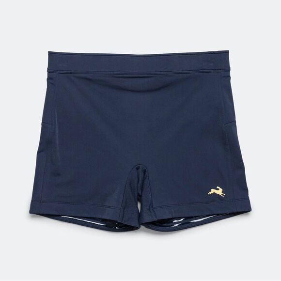 Tracksmith Turnover Running Athletic Shorts Tights Navy Blue Size Women’s Large - Picture 1 of 9